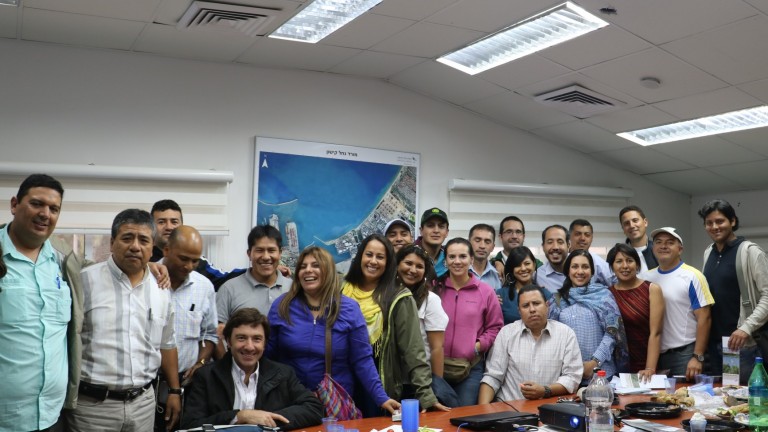 Expertos de 10 países latinoamericanos asistieron a un curso de gestión del agua en Israel recientemente. Foto de Olga Vdov, Autoridad del Río Kishon