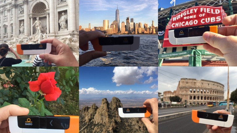 Los usuarios envían fotos de sus viajes por el mundo mostrando Dario. Foto cortesía.