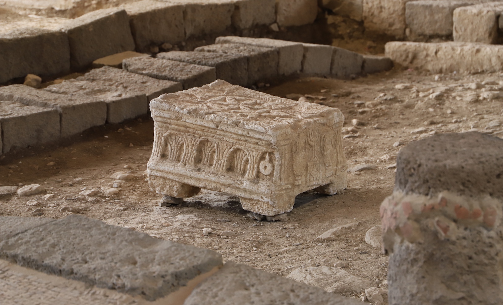 La Piedra de Magdala donde fue descubierta. Foto: David Delgado